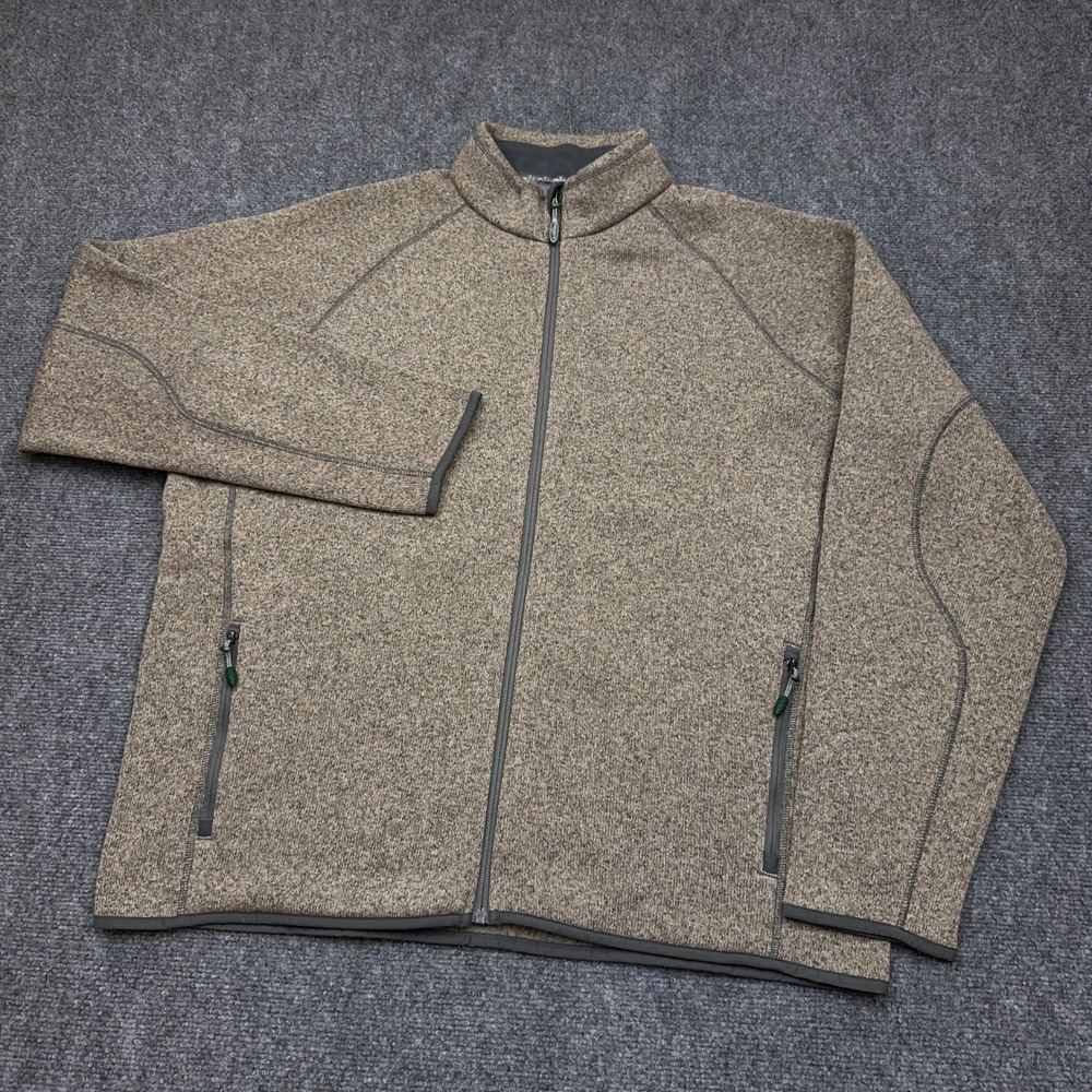 Arborwear Staghorn Fleece Jacket Men's XL Brown Full Zip Raglan Heavyweight